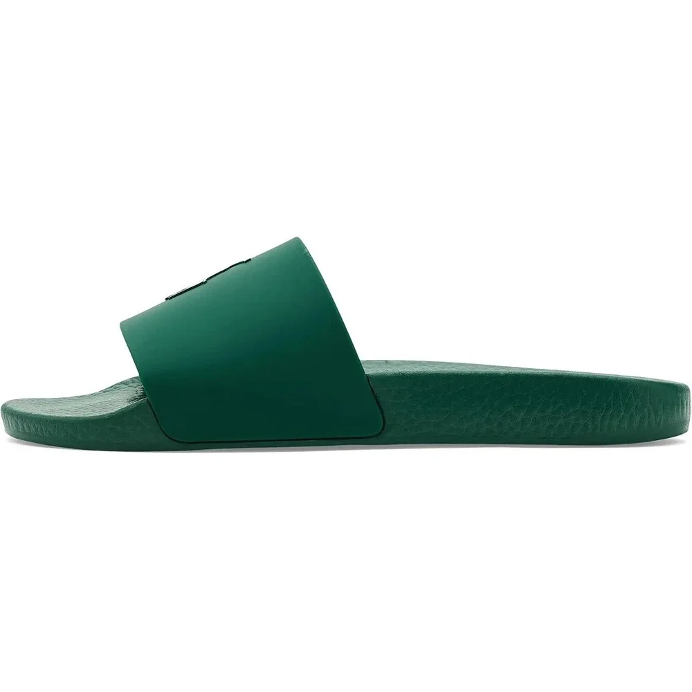 Polo Ralph Lauren Signature Pony Slides Green/White Mens Sz 13 - (809P07314-002)